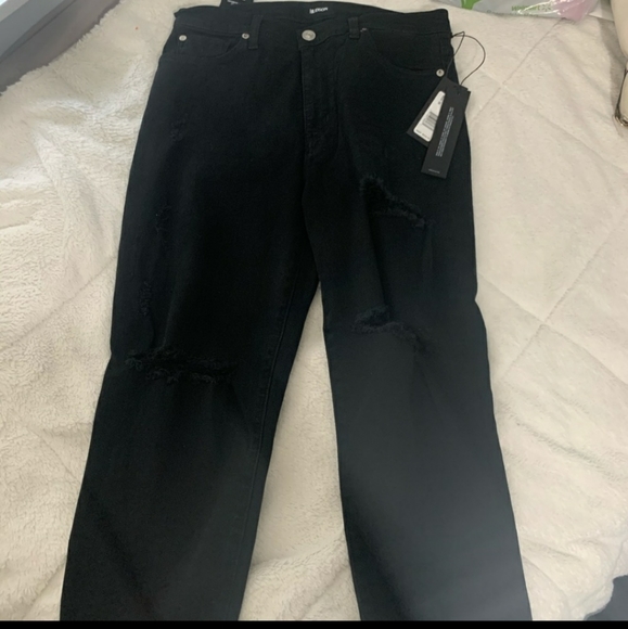 Hudson Black distressed ankle jeans - Picture 4 of 4